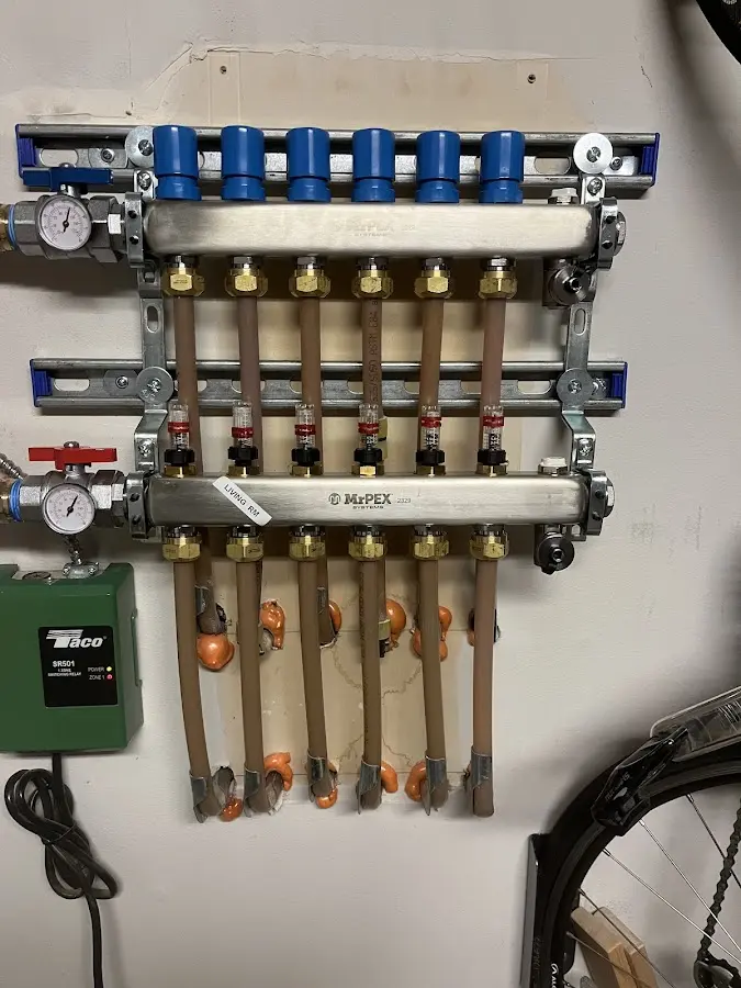 Plumber performing Leak Detection at a residential property in McKees Rocks